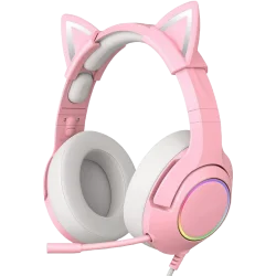 Headset Gaming onikuma With RGB LED K9 Rose